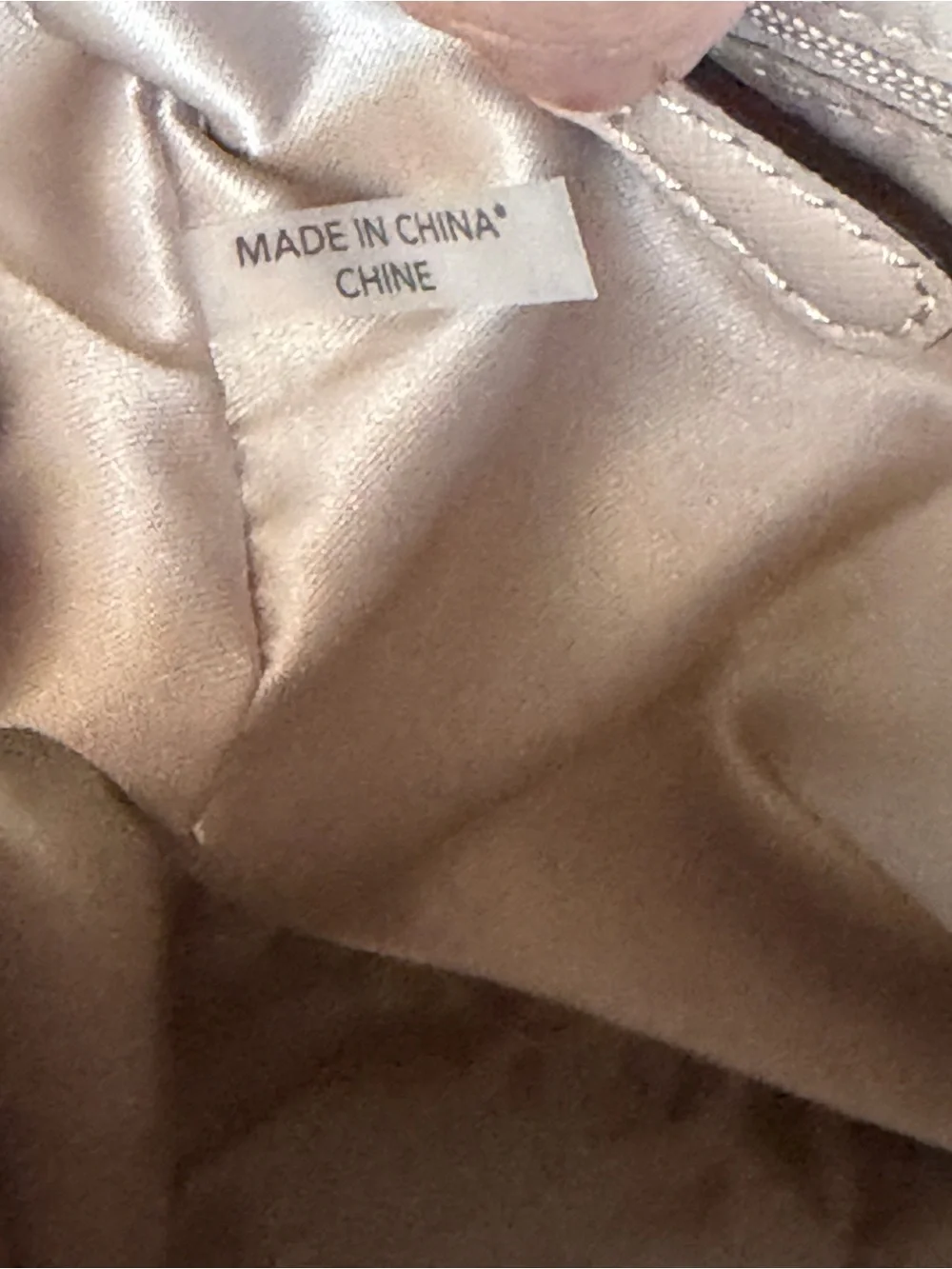 Coach Beige Saffiano Leather Small/ Medium Satchel/Crossbody Bag - (EUC)